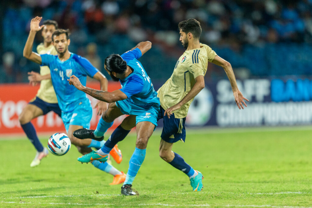 Late goal spoils india's party after chhetri stunner
							1