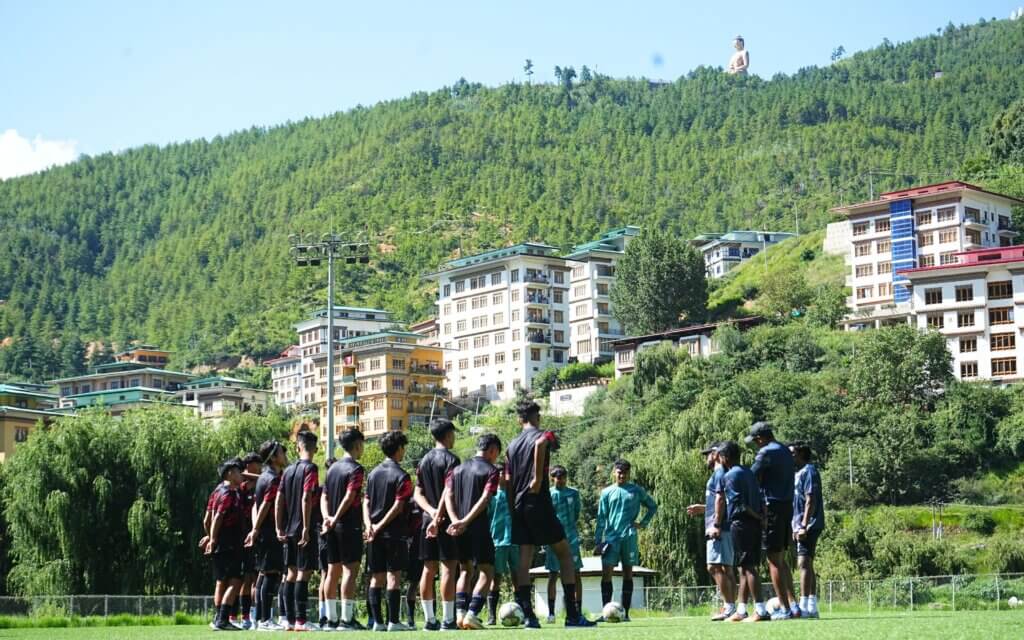 'quiet the mind and the feet will speak': india u-16s take unique inspiration in bhutan
							1