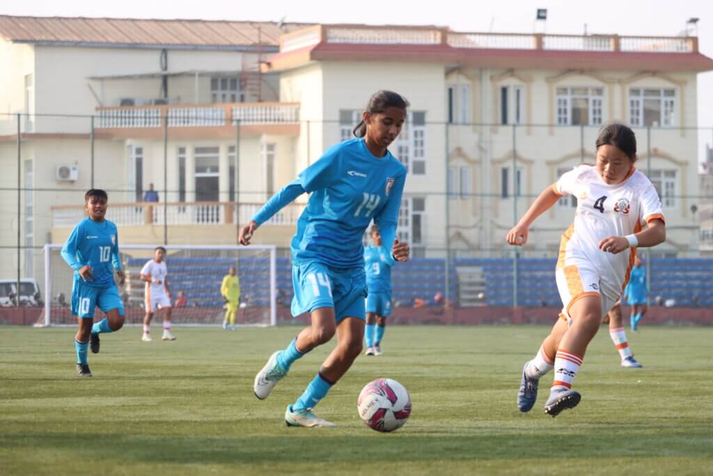 Anushka kumari nets hat-trick in india’s commanding win over bhutan 
							2