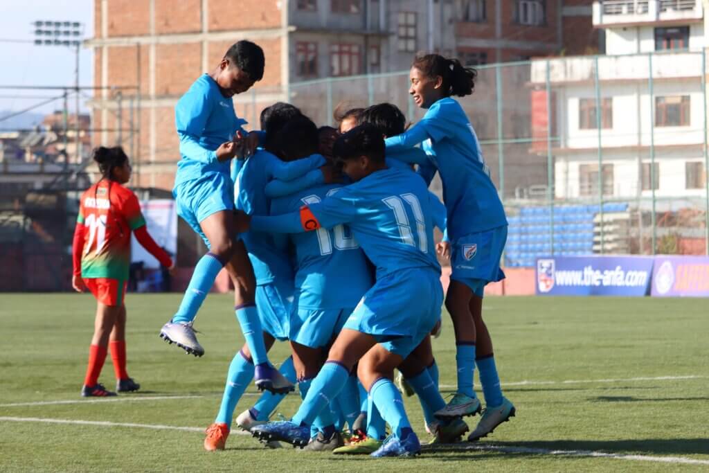 India go down to bangladesh in saff u16 women’s championship
							2