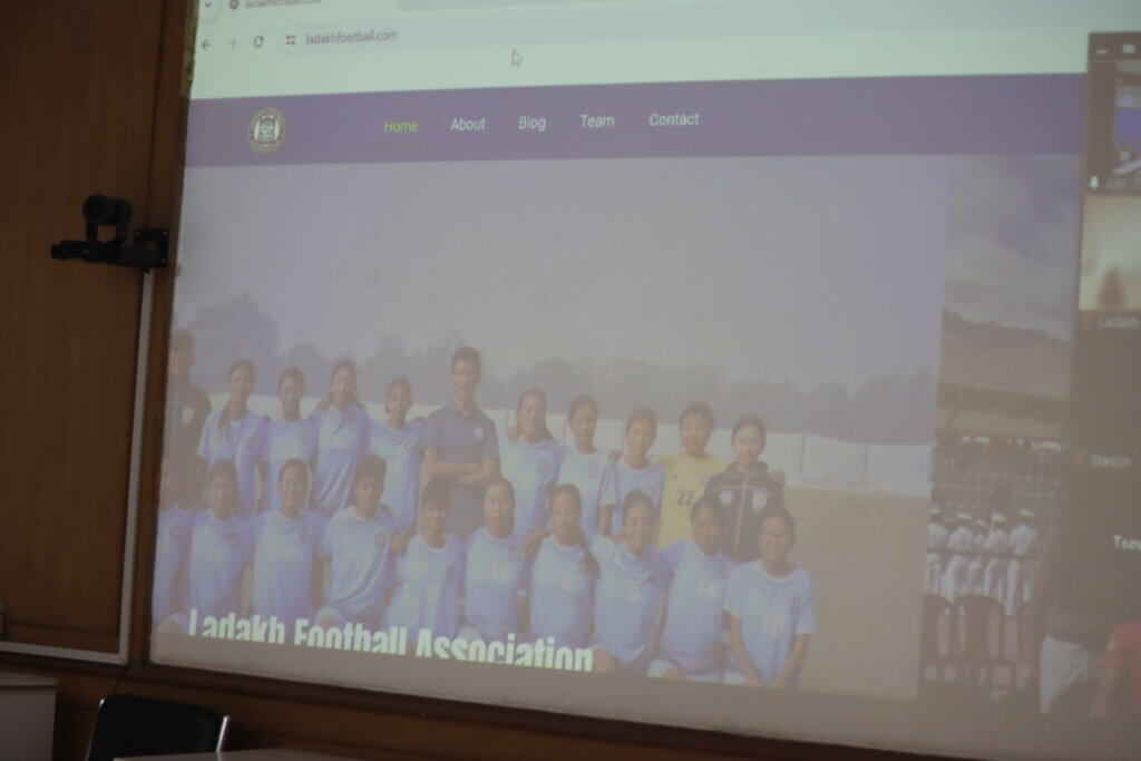 Aiff president launches ladakh football association official website
							1