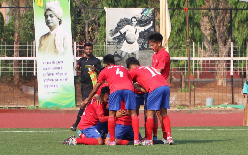 Manipur set up semifinal clash with karnataka in swami vivekananda u20 men's nfc
							1