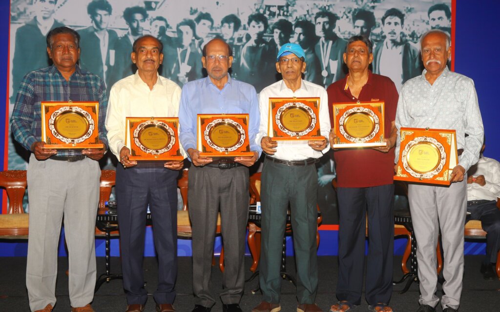 Aiff president felicitates heroes of 1974 afc youth champions squad
							1